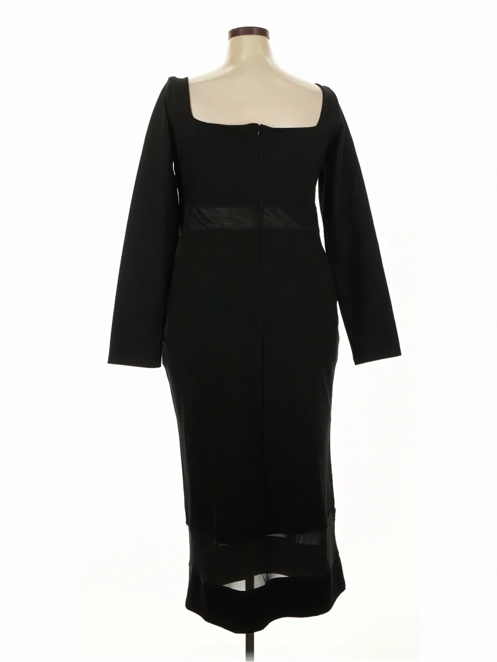 REVOLVE Remi x Revolve Jamie Midi Black Long Sleeve Midi Dress 2X